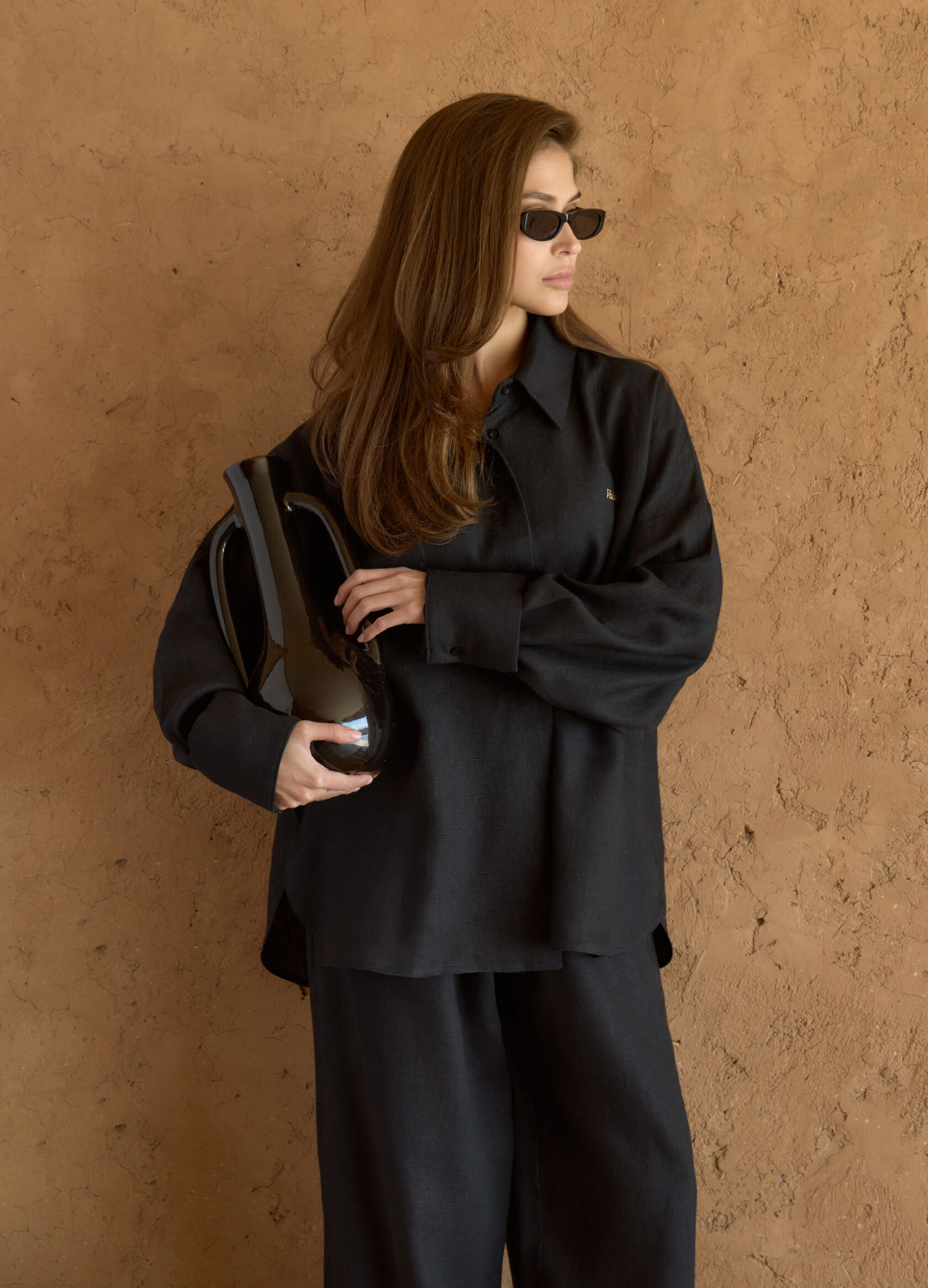 Льняной костюм Ideal: рубашка + брюки - Чёрный, Black;чёрный
Льняной костюм Ideal: рубашка + брюки - Чёрный, Black;чёрный