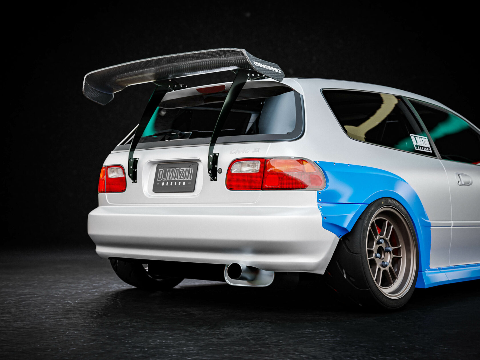 Fenderist Spec S Fender Flares Set Wide Body Kit Honda Civic