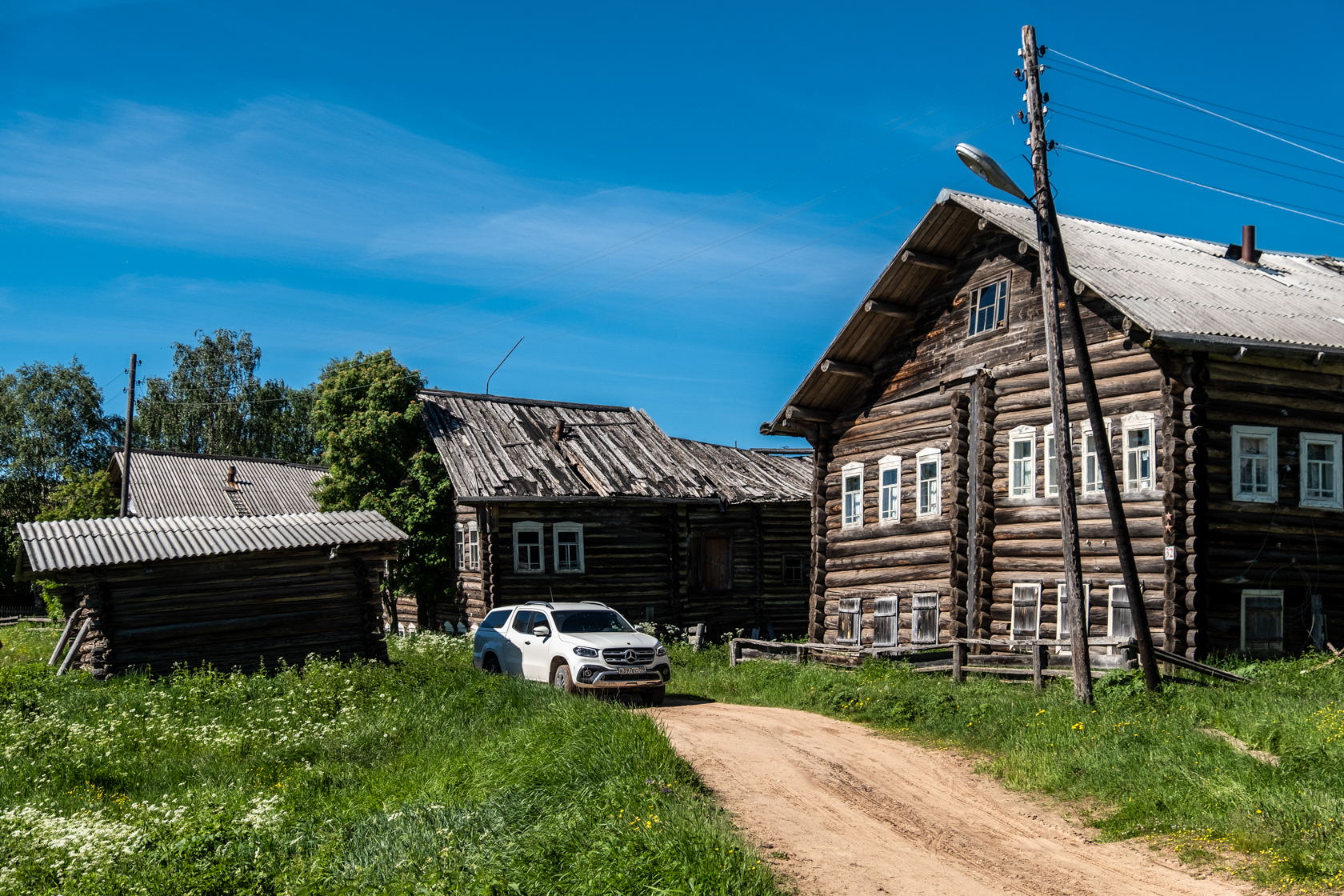Деревня Кимжа Архангельской области летом