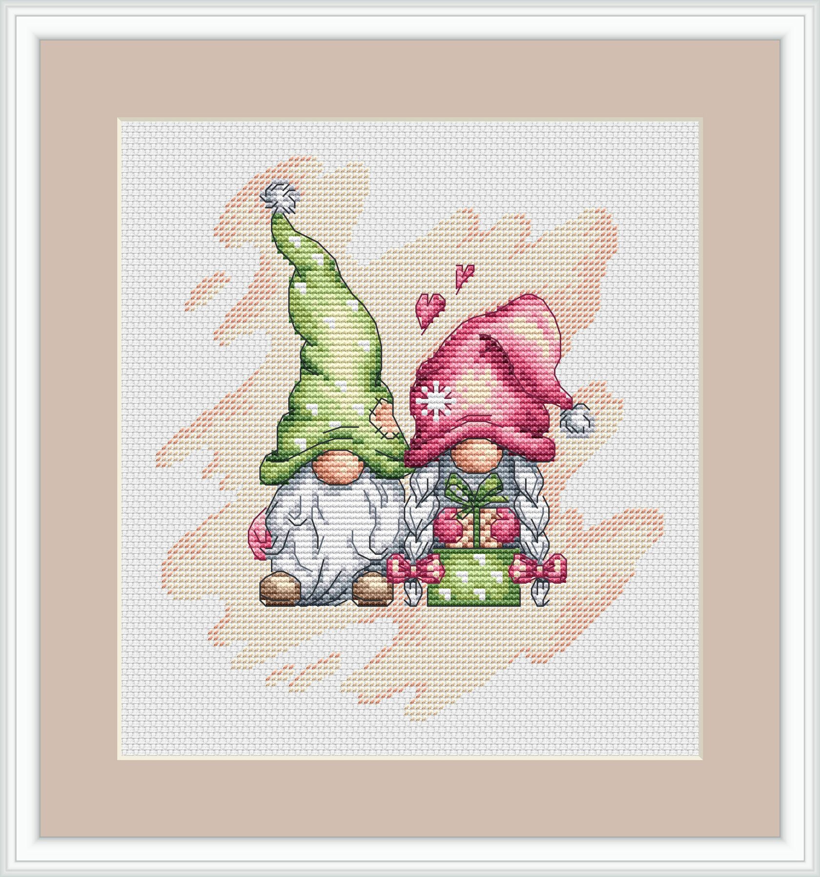 Christmas Gnomes Cross Stitch Pattern GT 0004