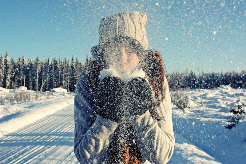 Фото Девушек Спиной Зимой