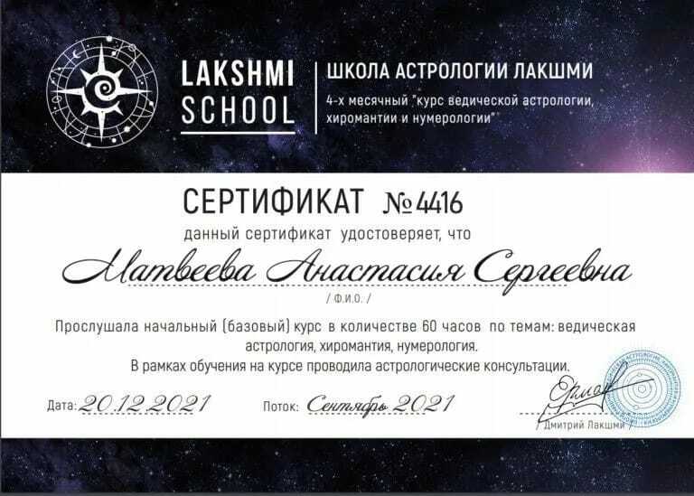 Школа Ведической Астрологии Лакшми