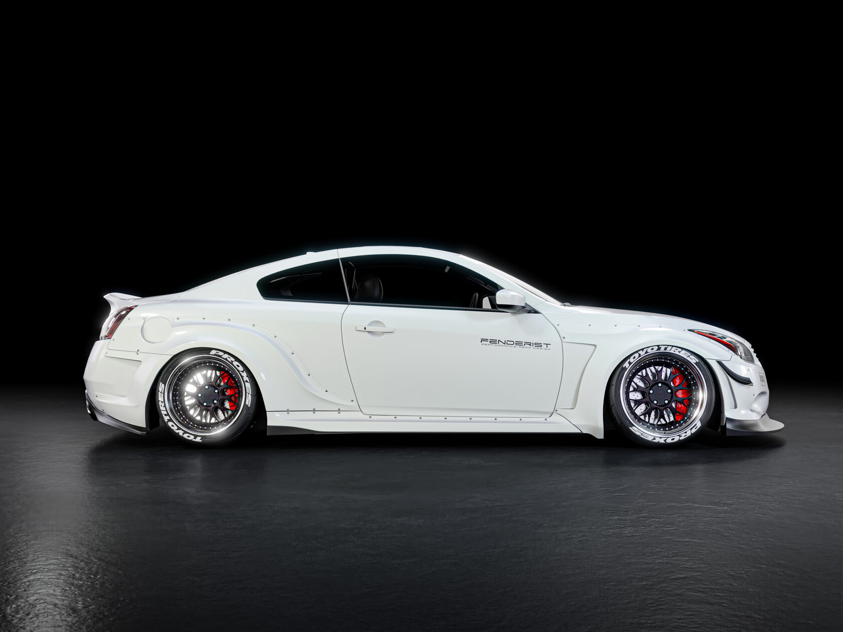 FENDERIST SPEC S Fender Flares Set WIDE BODY KIT INFINITI G37 COUPE