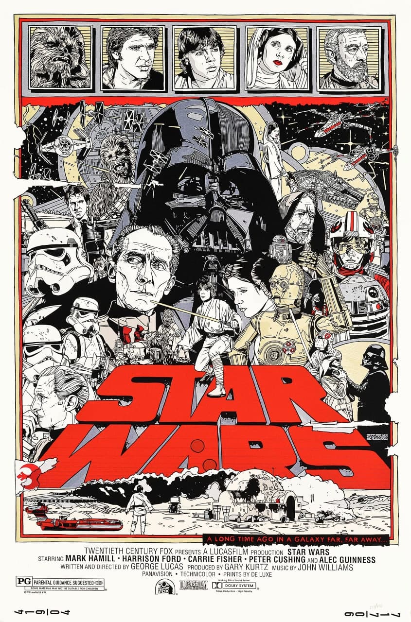 Постер к фильму Звёздные войны Эпизод 4 Новая надежда 1977