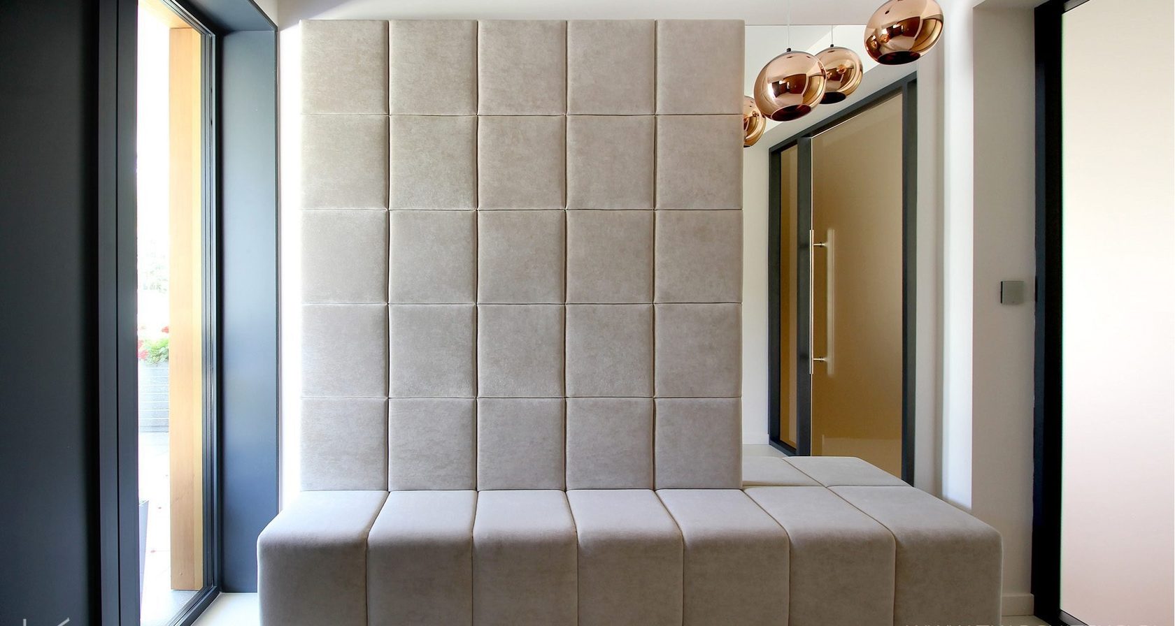 мягкие стеновые панели в коридор фото