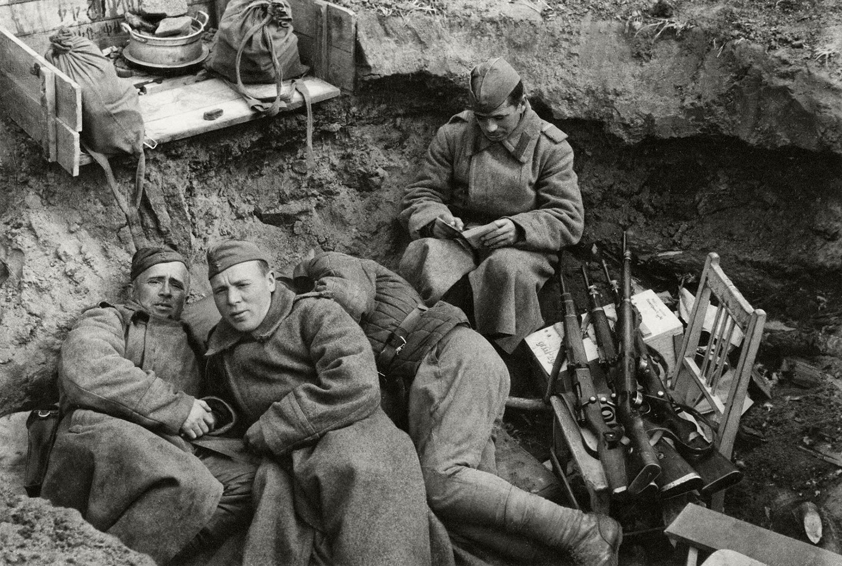 Война 1941 год солдаты в окопах