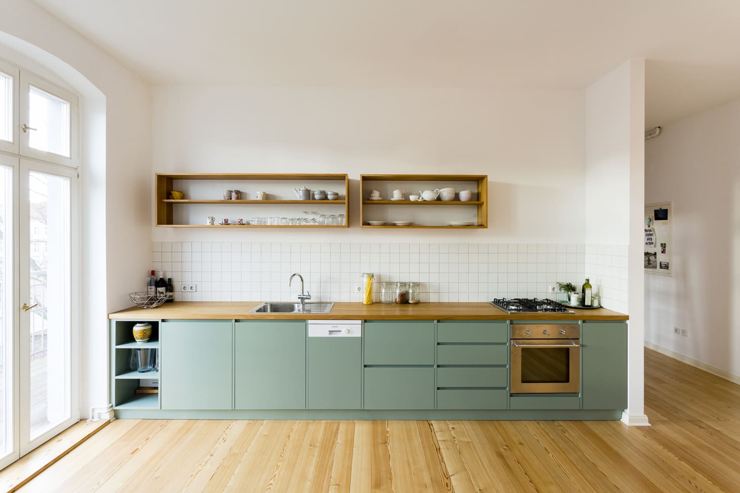 Кухня Без Навесных Шкафов Современный Дизайн