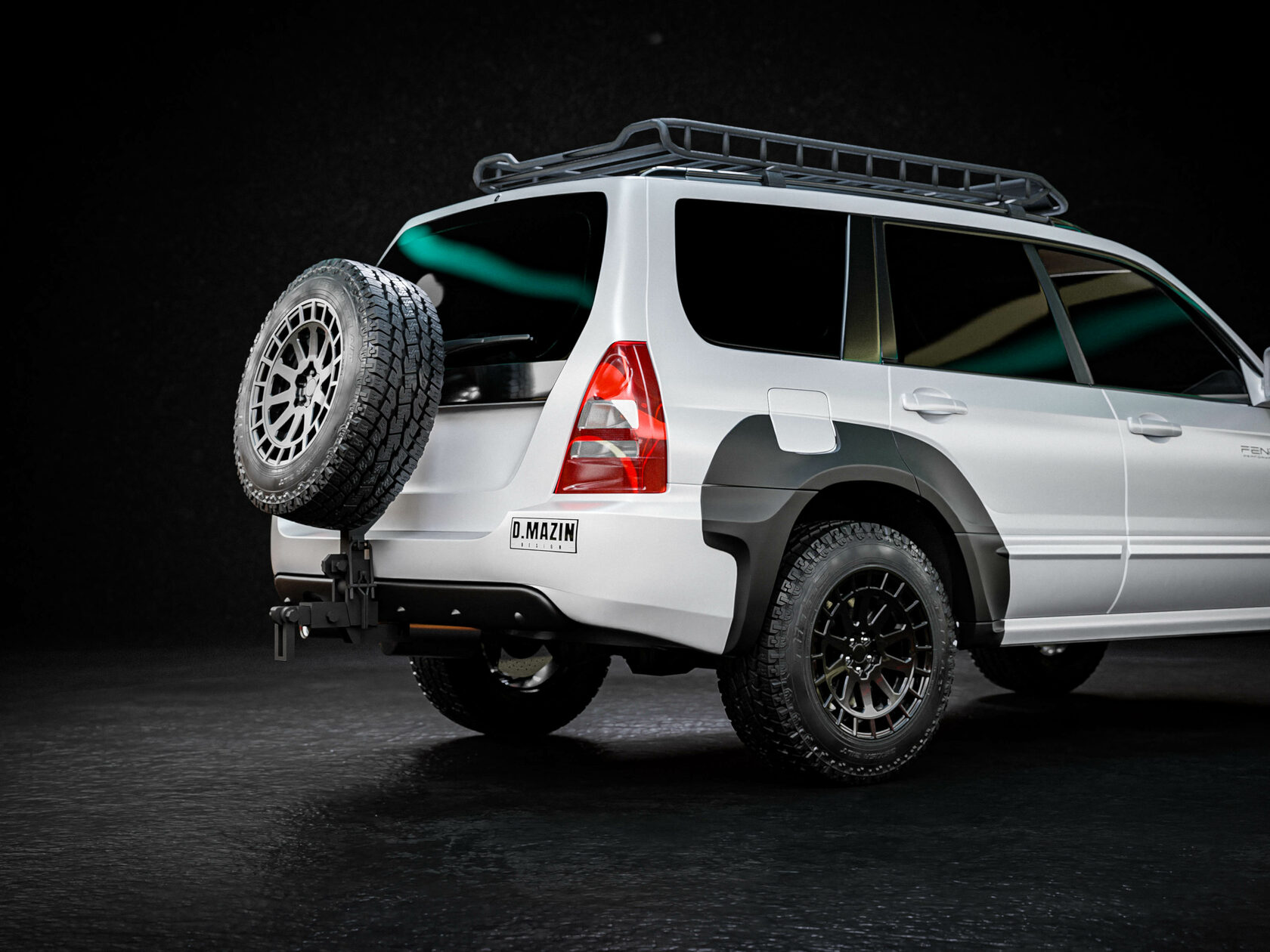 Fender Flares Mm Set Wide Body Kit Subaru Forester Sg Active