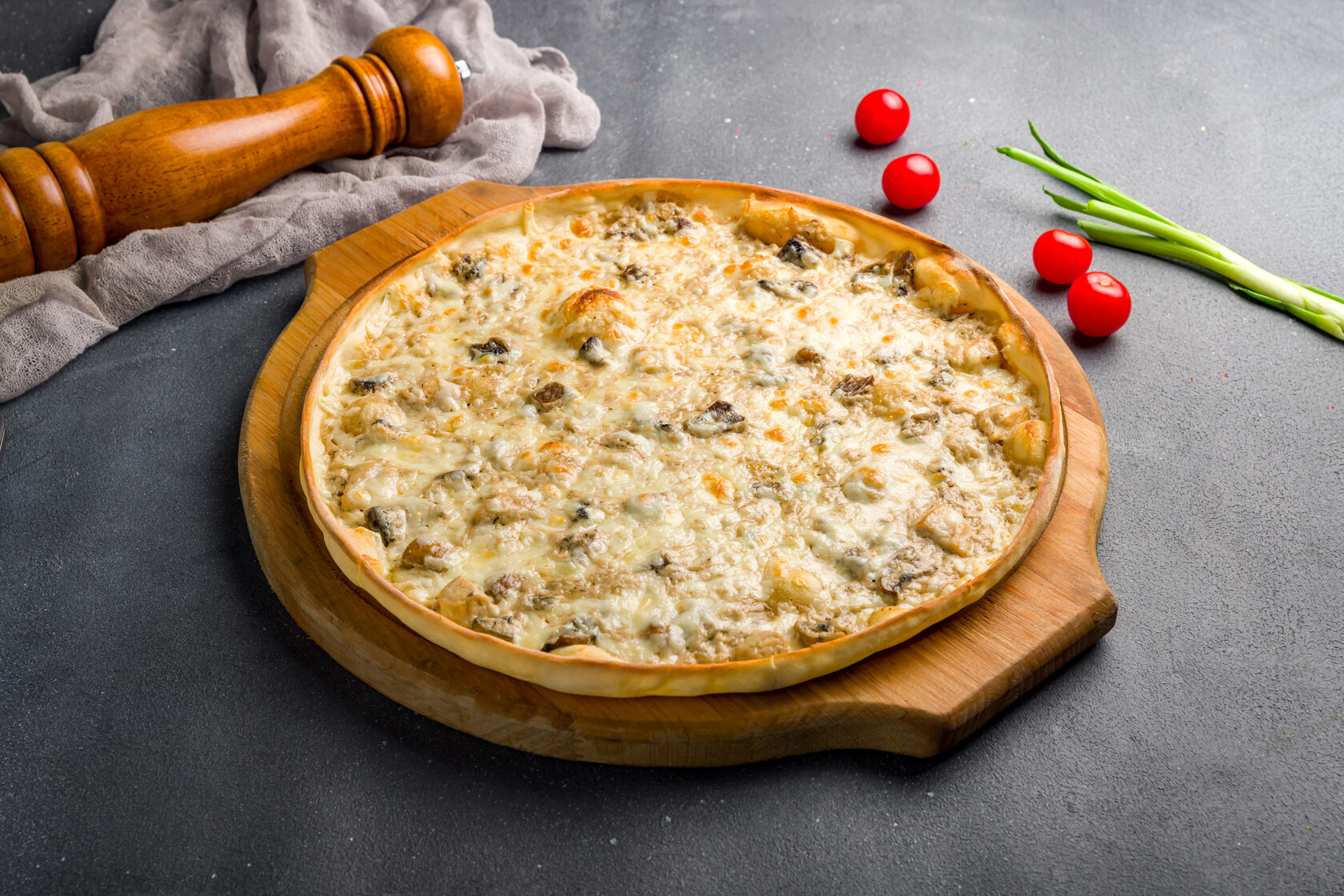 пицца грибная с белым соусом рецепт фото 42
