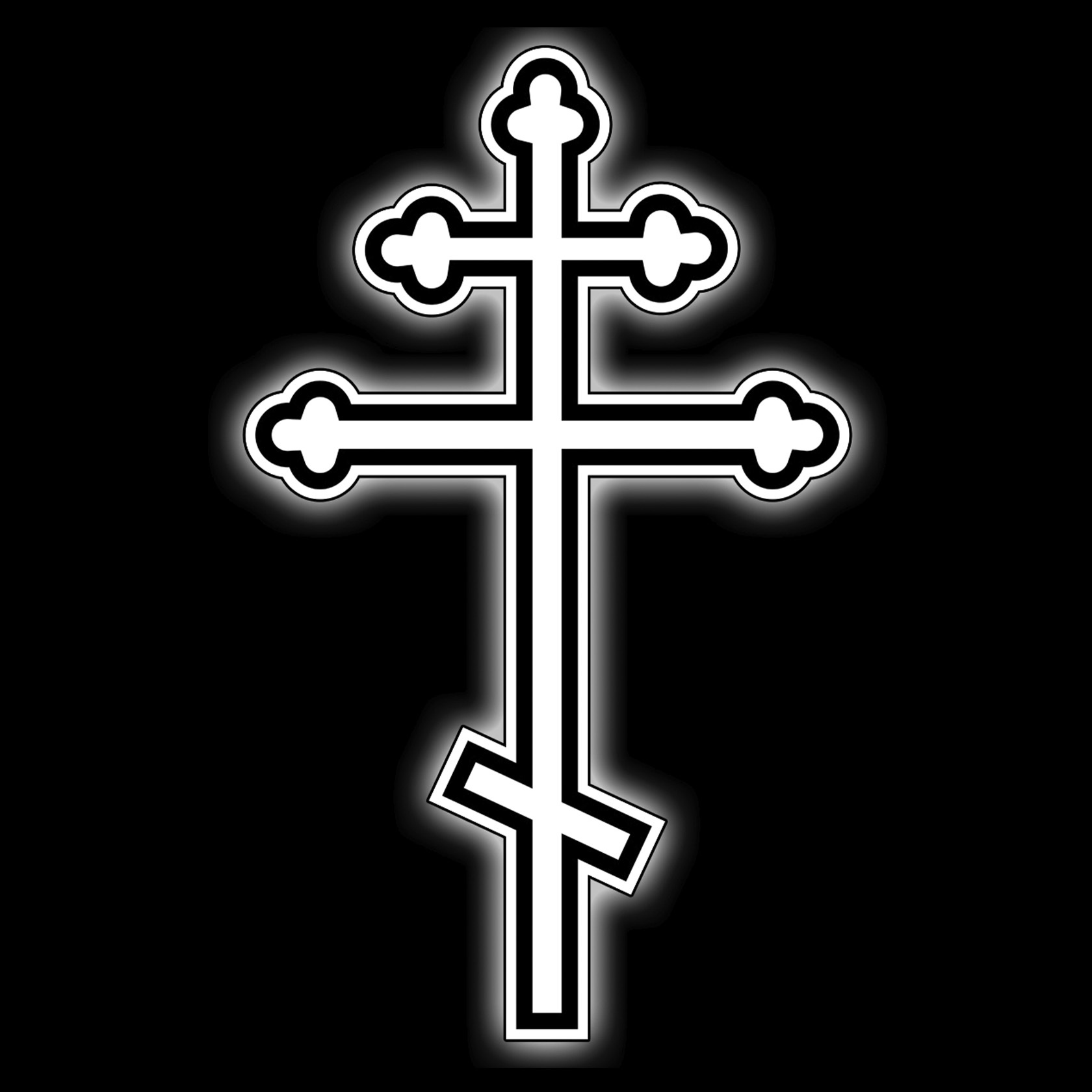 Крест восьмиконечный православный ретушь