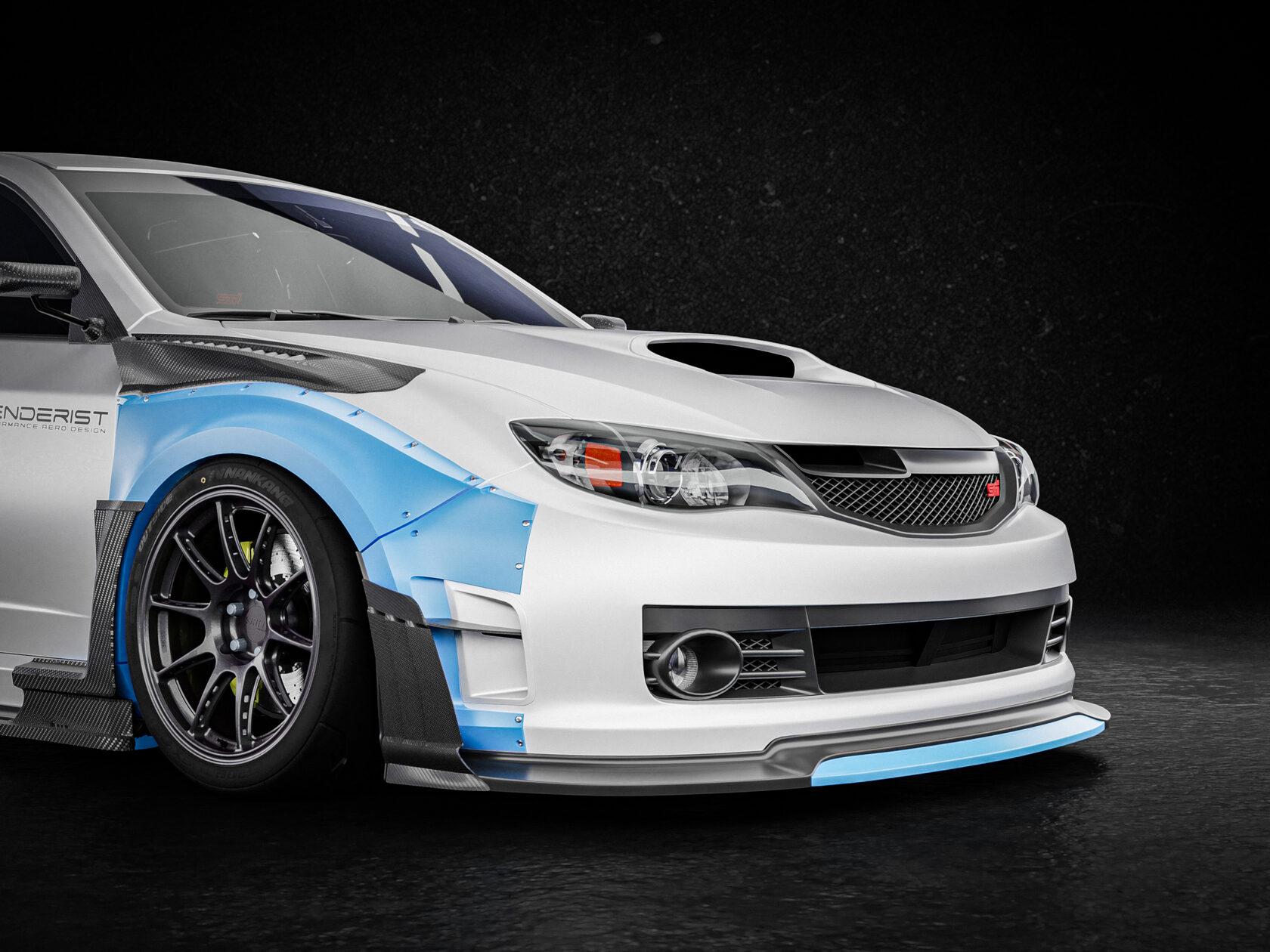 FENDERIST SPEC S Full Fender Flares Set SUBARU IMPREZA WRX STI GRB GRF