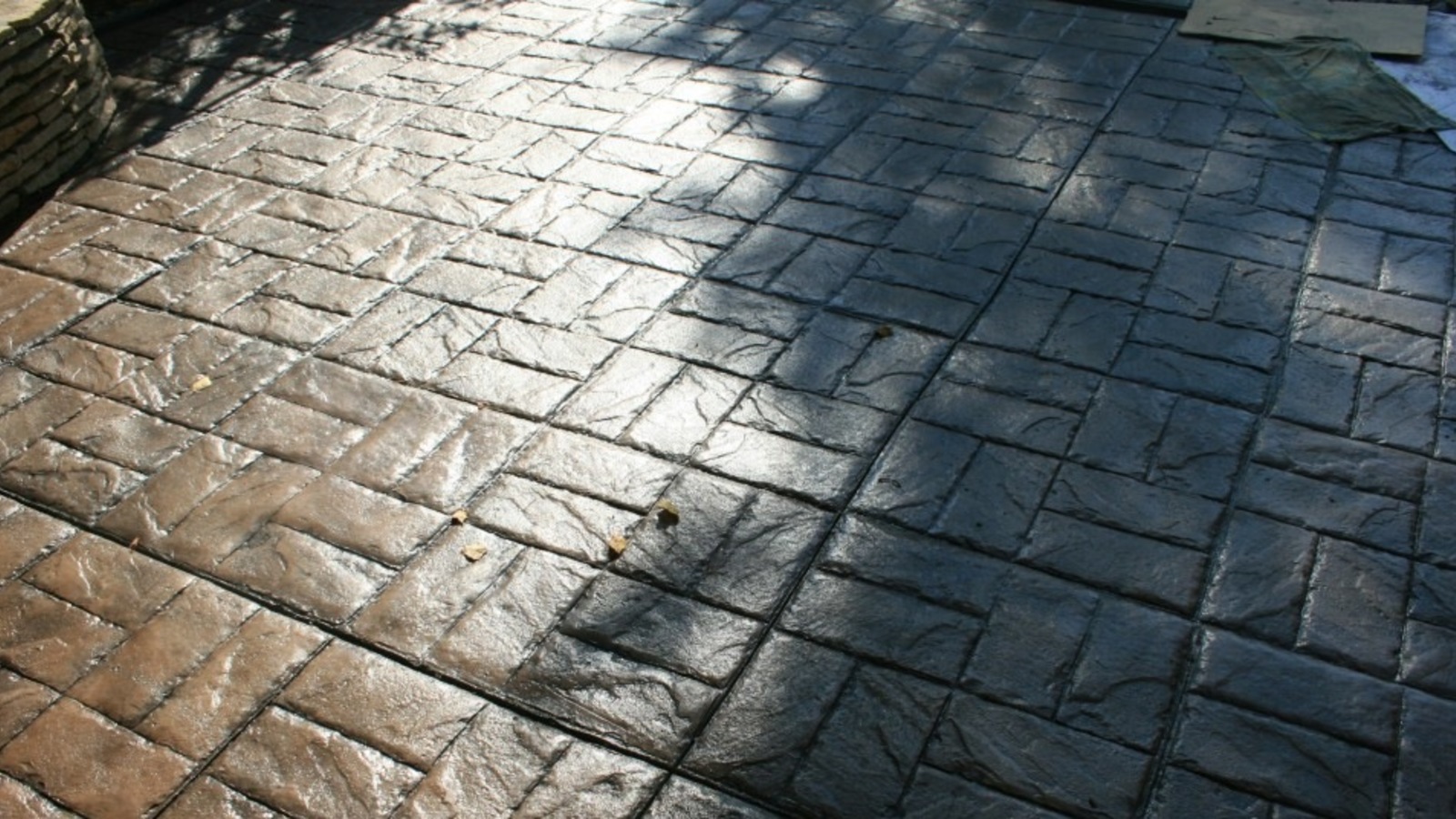 Печатный бетон корзинное плетение