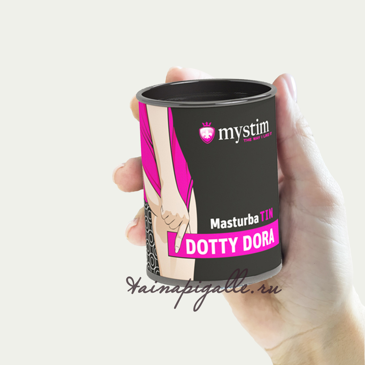 Мастурбатор Mystim MasturbaTIN Dotty Dora Dots, рельеф яркие точки 46290 - Mystim - Не анатомические мастурбаторы - Купить