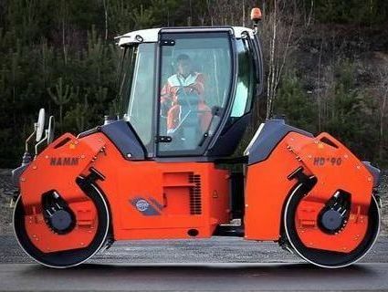 Асфальтирование катком HAMM HD90