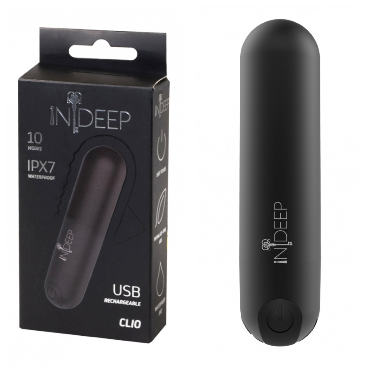 Вибропуля Indeep Mae, розовая 7704-01indeep - Indeep - Вибрирующие пули - Купить