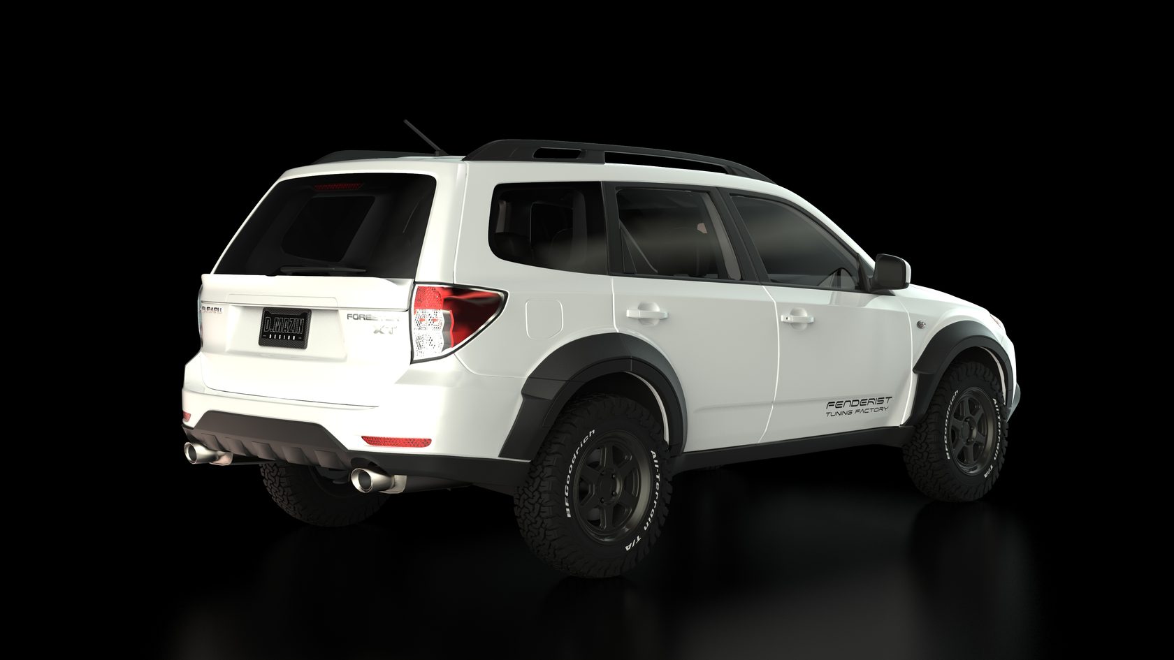 Rear Mid Spoiler Active VacationSUBARU FORESTER SH 07 14