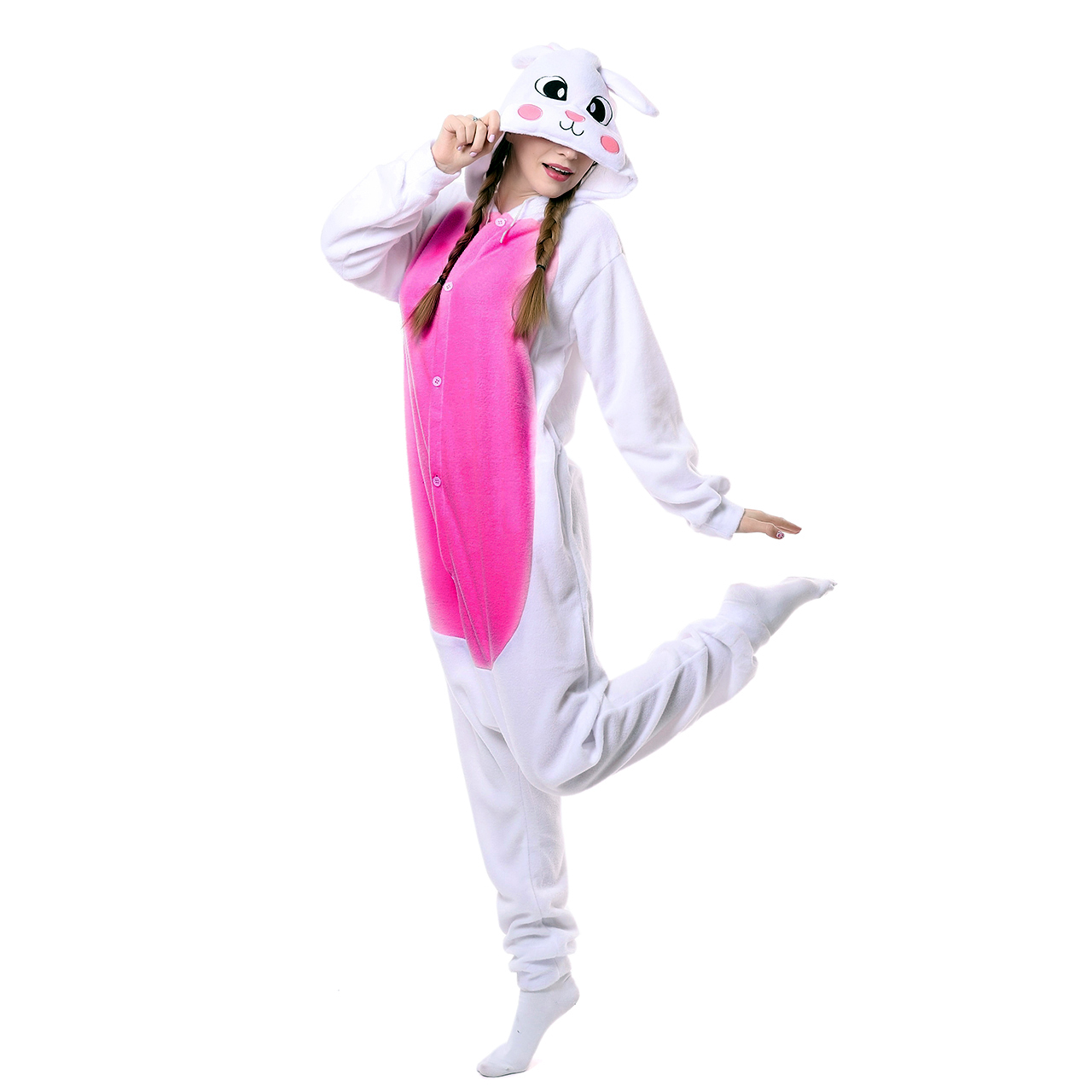 Пижама кигуруми заяц серый