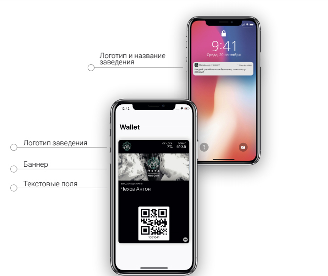 Карта в apple wallet