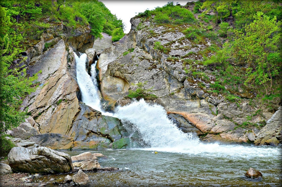 Хучнинский водопад рисунок