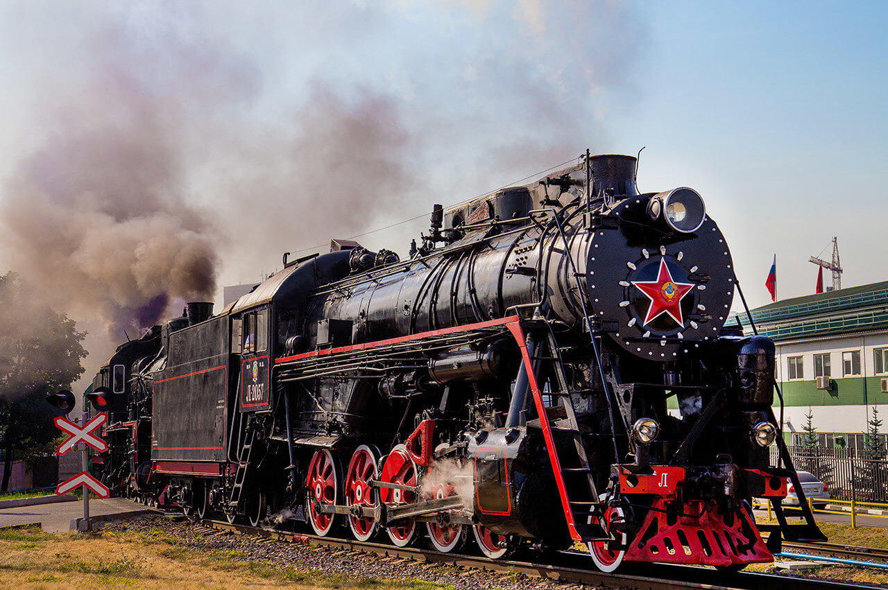 Russian steam train фото 10