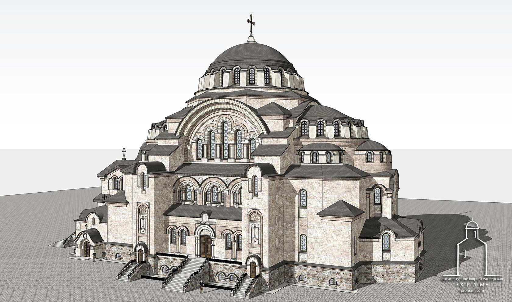 В византийском стиле храм Софии
