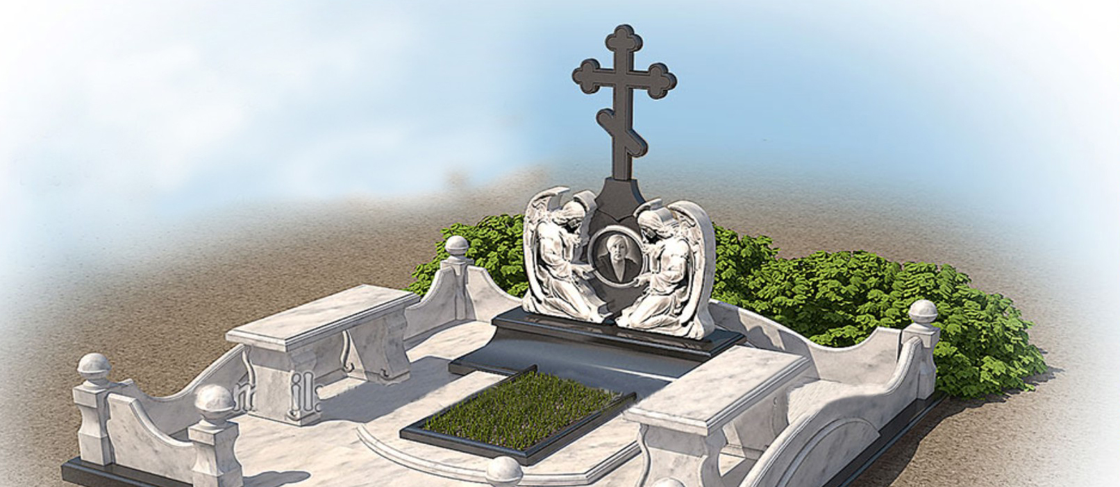 3 Д памятники на кладбище