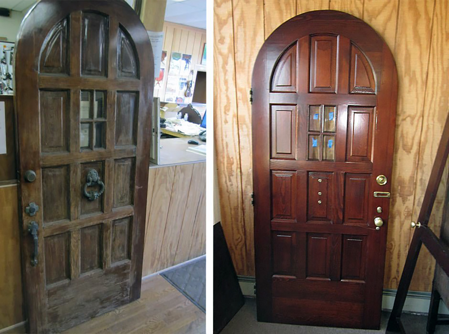 Реставрировать деревянные двери