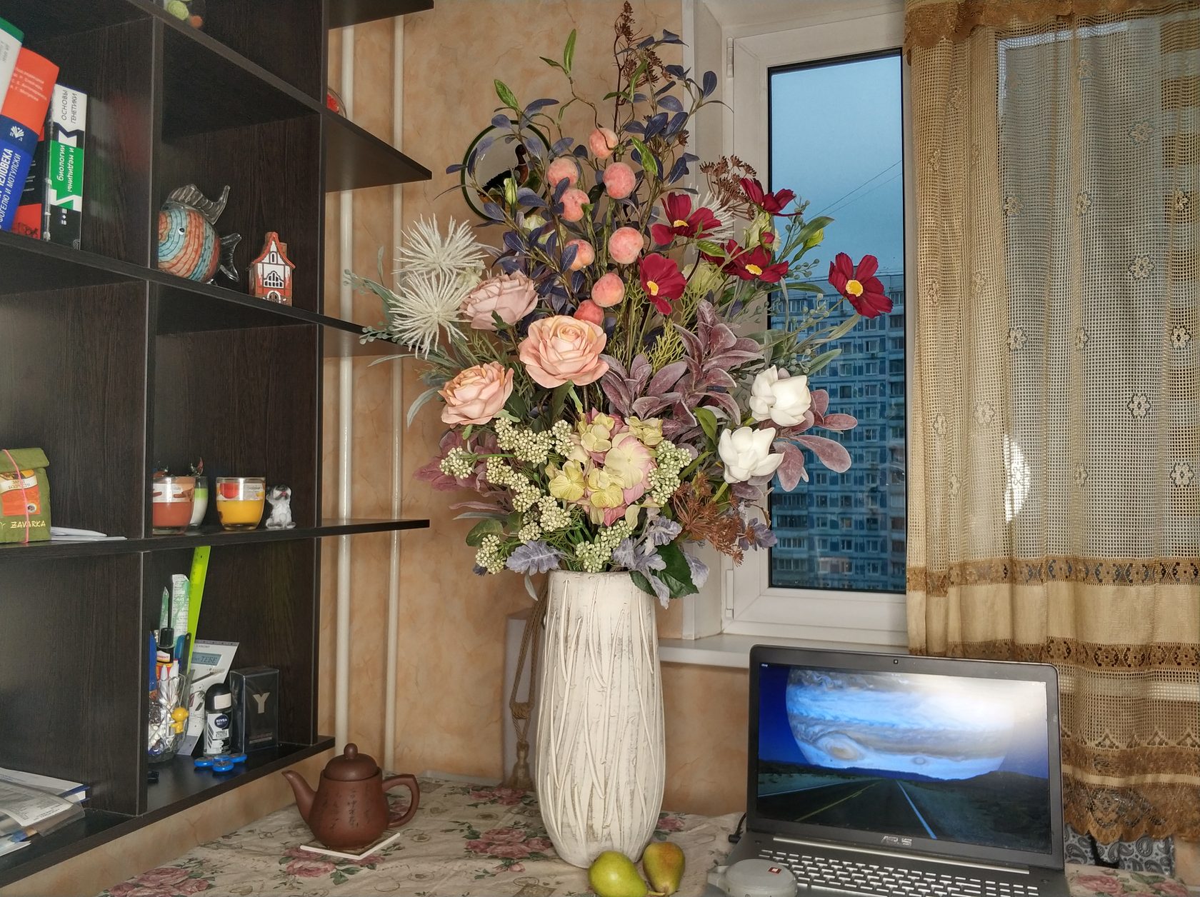 Искусственные Цветы В Интерьере Квартиры Фото