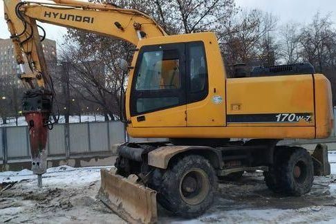 Аренда гидромолота Hyundai