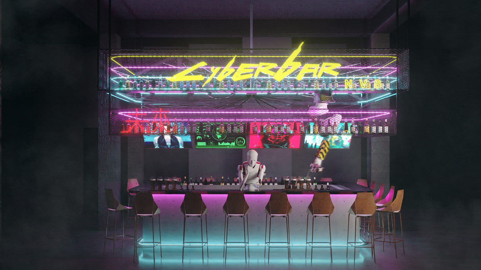 Cyberpunk бар фото 109