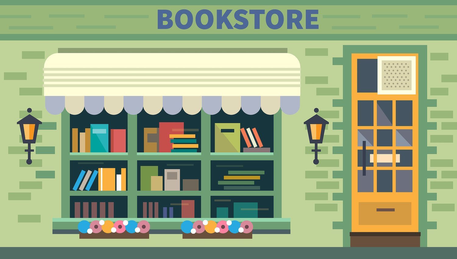 Книжный магазин иллюстрация