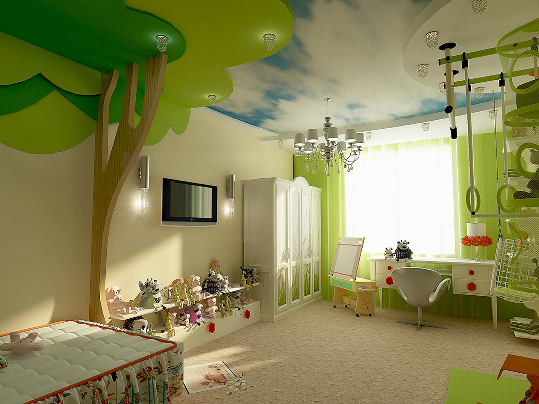 Потолок Для Детской Комнаты