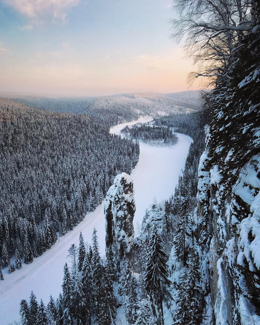Усьвинские столбы Пермь зима