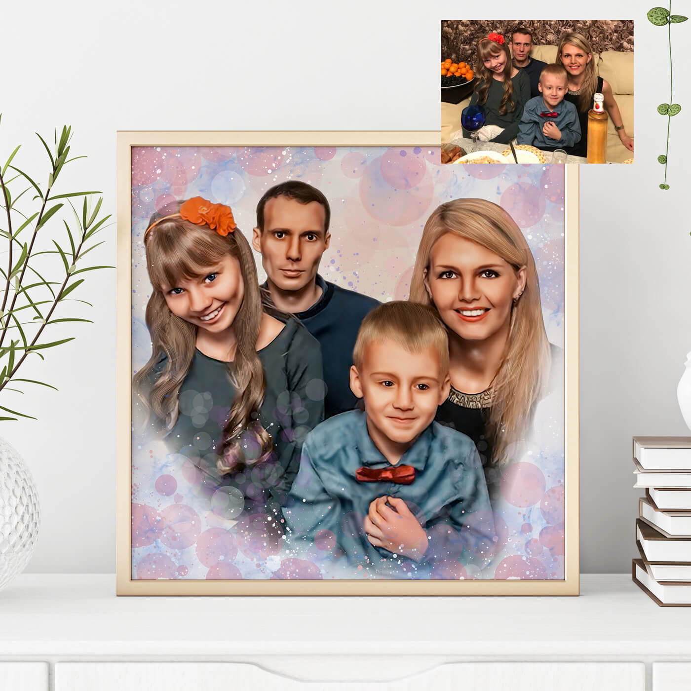 Семейный портрет в стиле Дрим арт