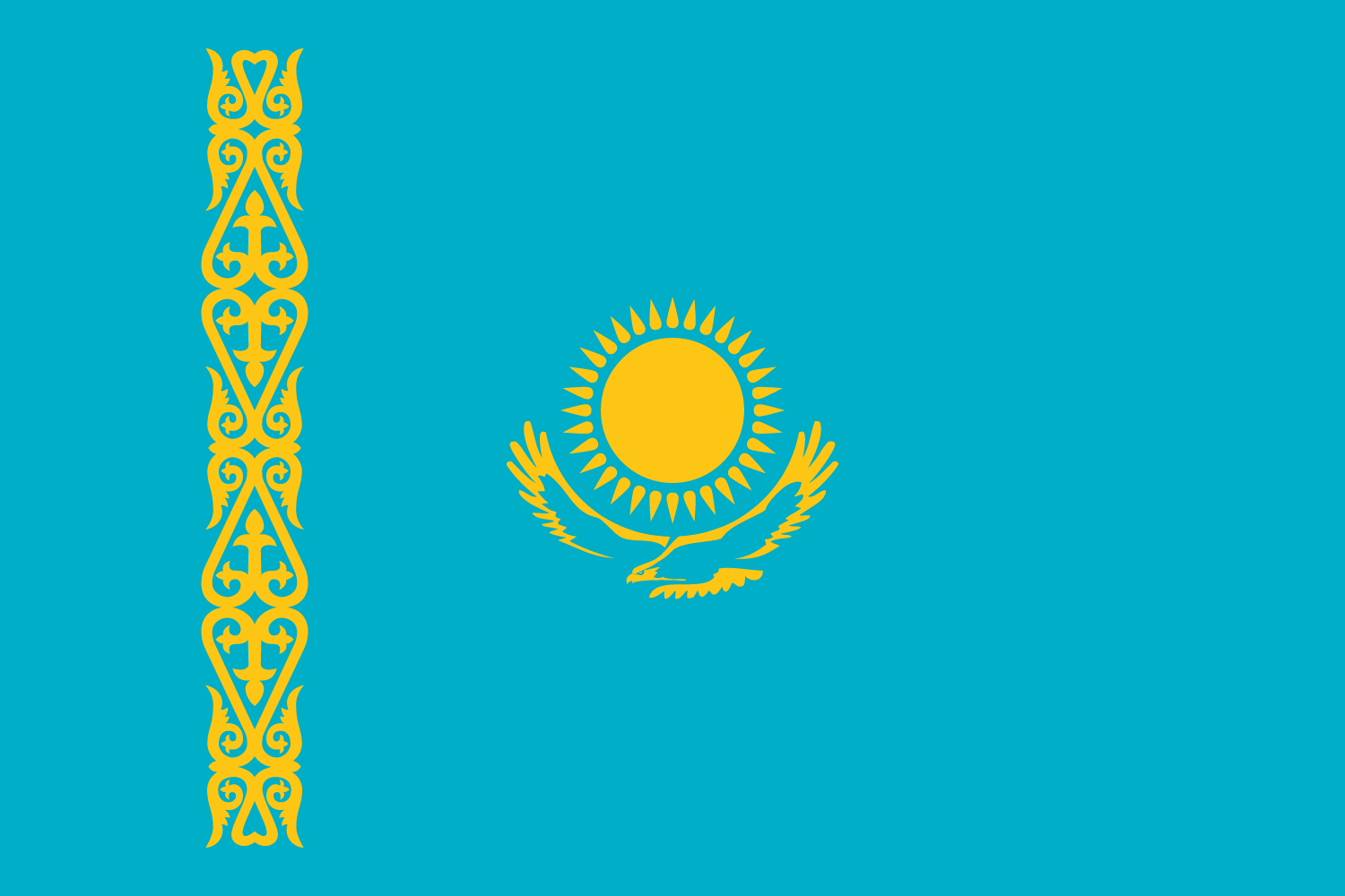 Флаг казахстана