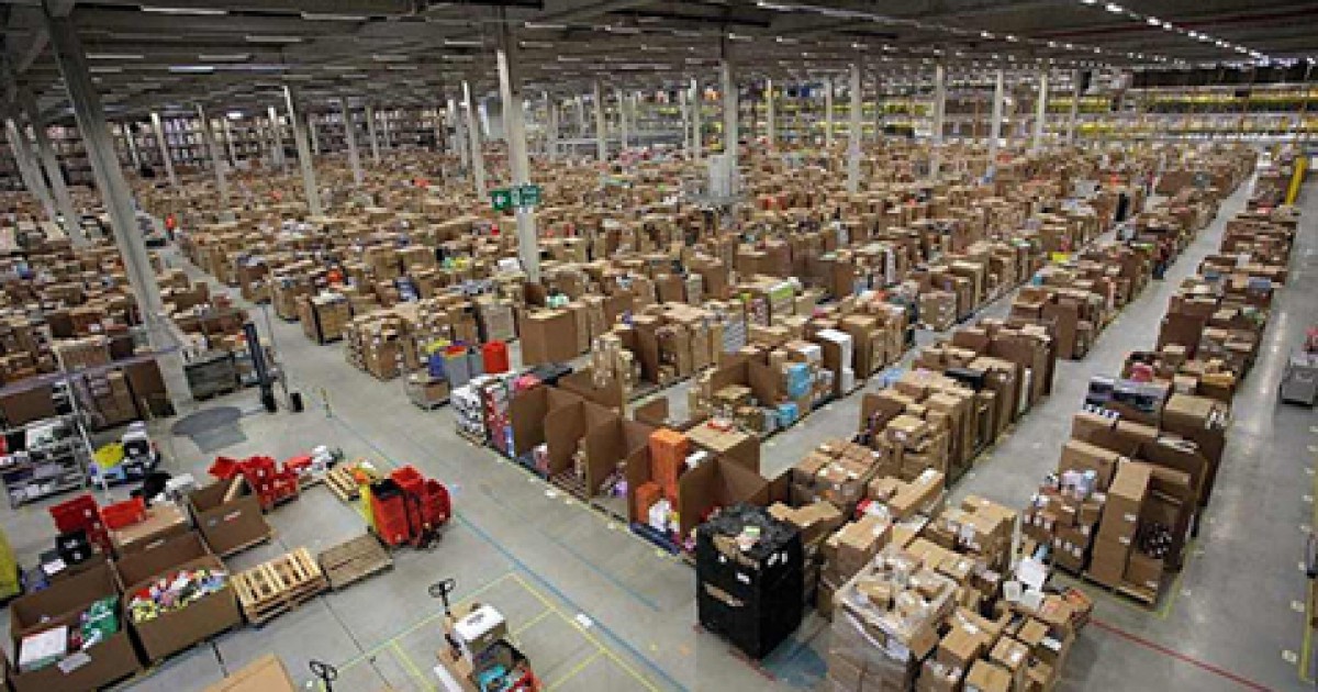 Внутри склада amazon - лучшие фото!.