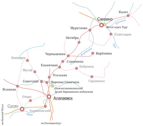 Карта махнево алапаевского района