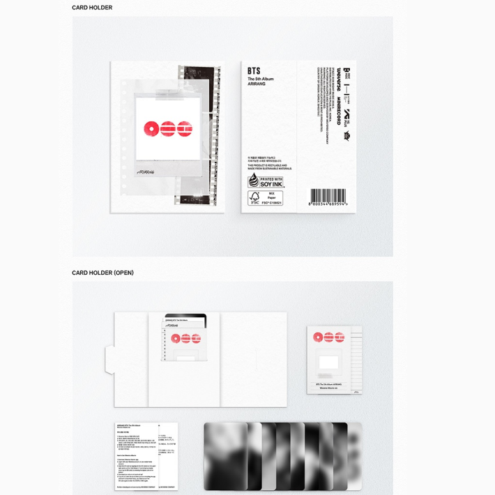Что внутри Weverse Albums ver.: холдер, QR-карта и фотокарточки