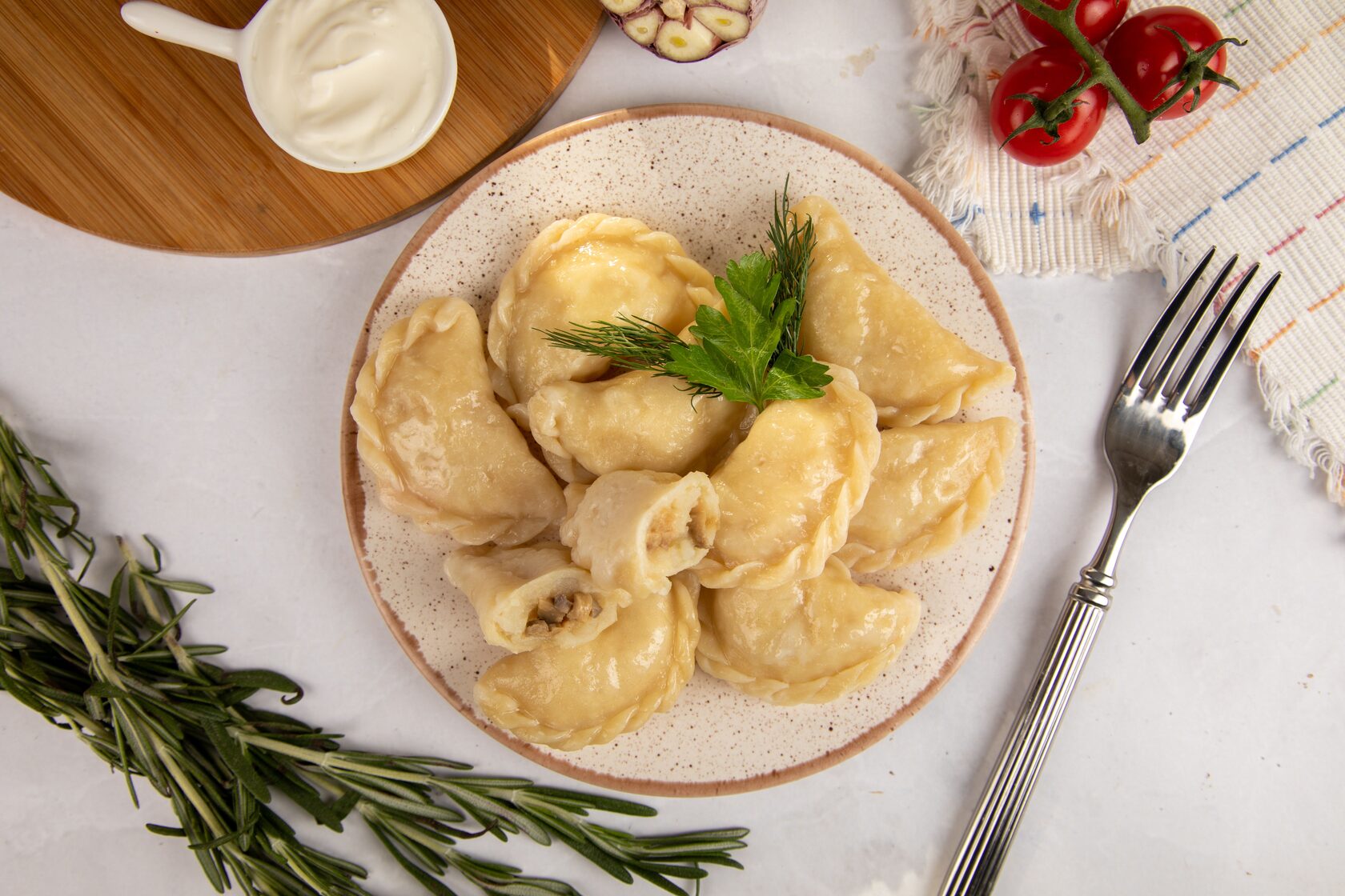 Вареники с картофелем и брынзой (колтунаши)