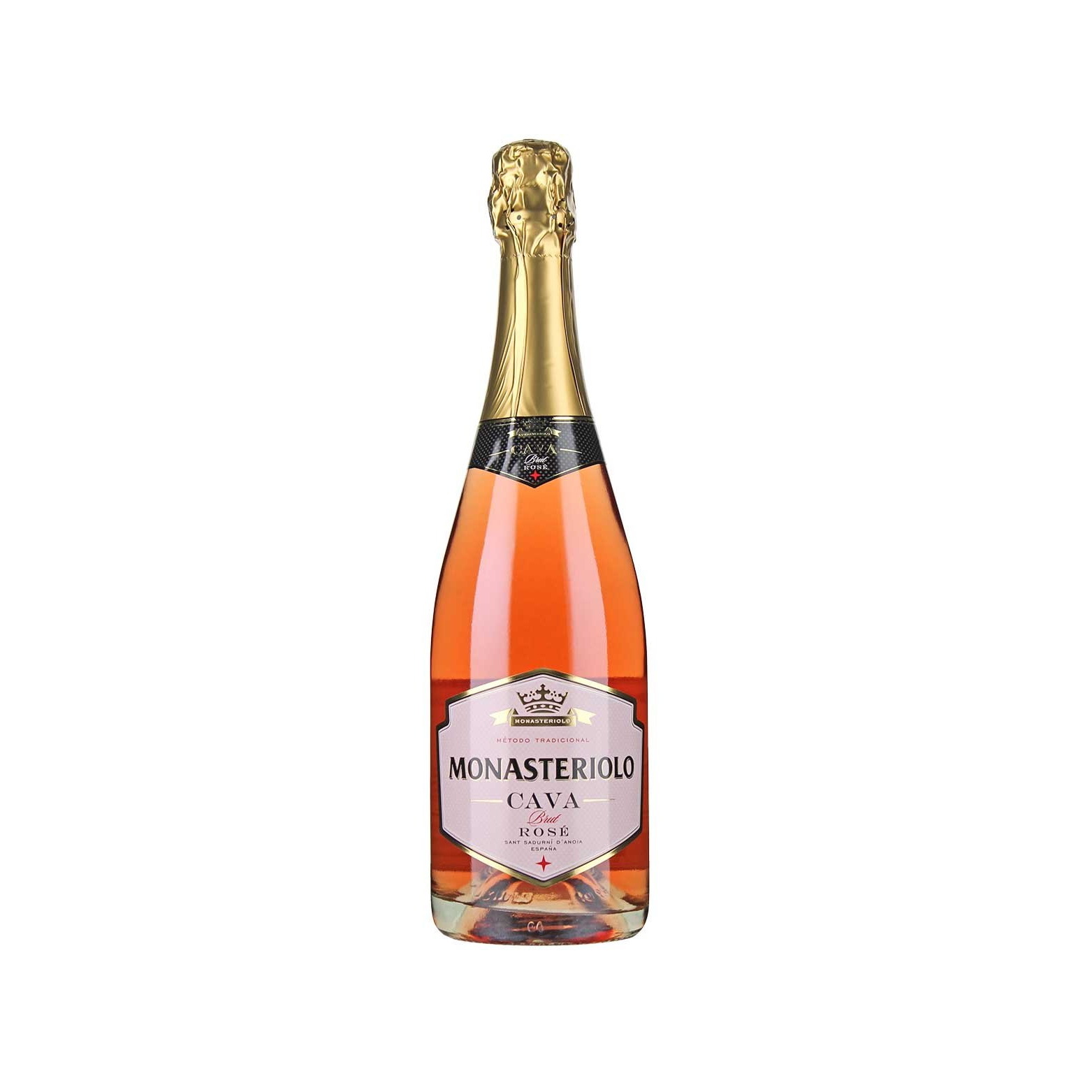 Кава игристое вино розовое. Cava Monasteriolo Brut Rose. Шампанское Cava Rose Brut. Испанское шампанское Cava Rose Brut. Игристое вино Monasteriolo Brut 0.75 л.