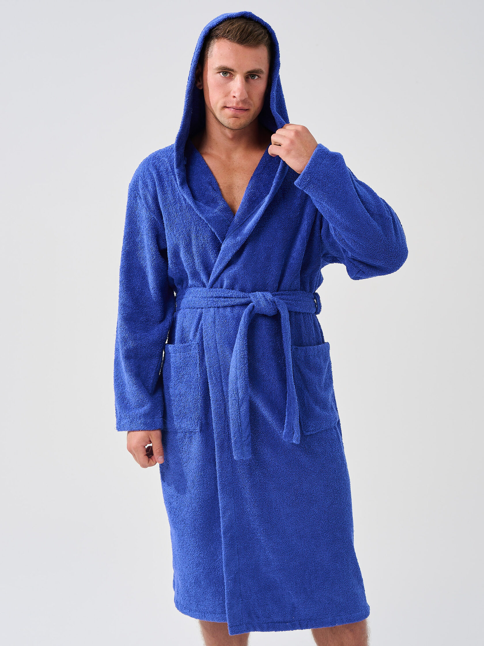 
Халат мужской "Банный" (капюшон)
