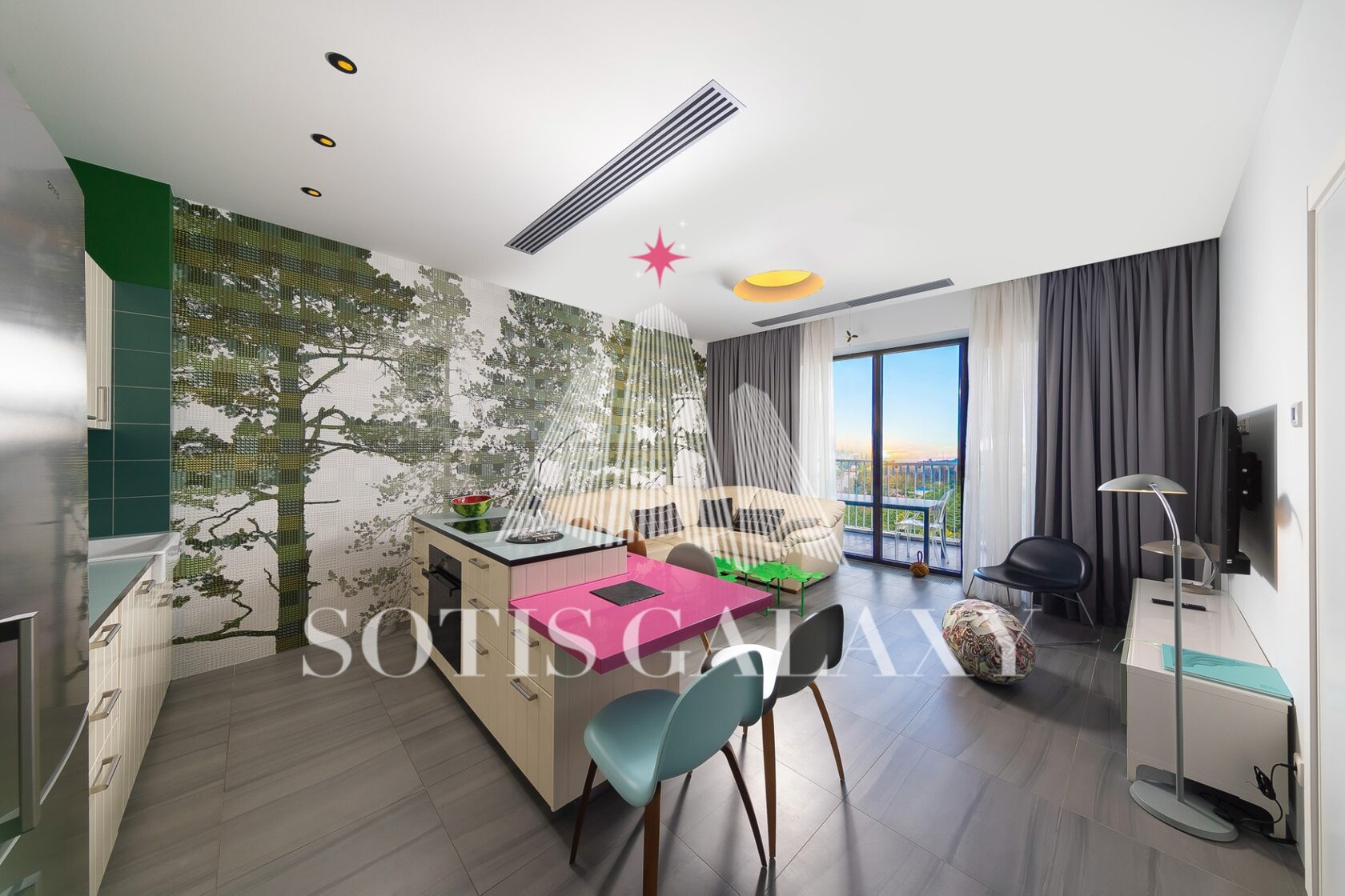 Апартаменты 110 м² · 22 этаж Актёр Гэлакси Сочи аренда