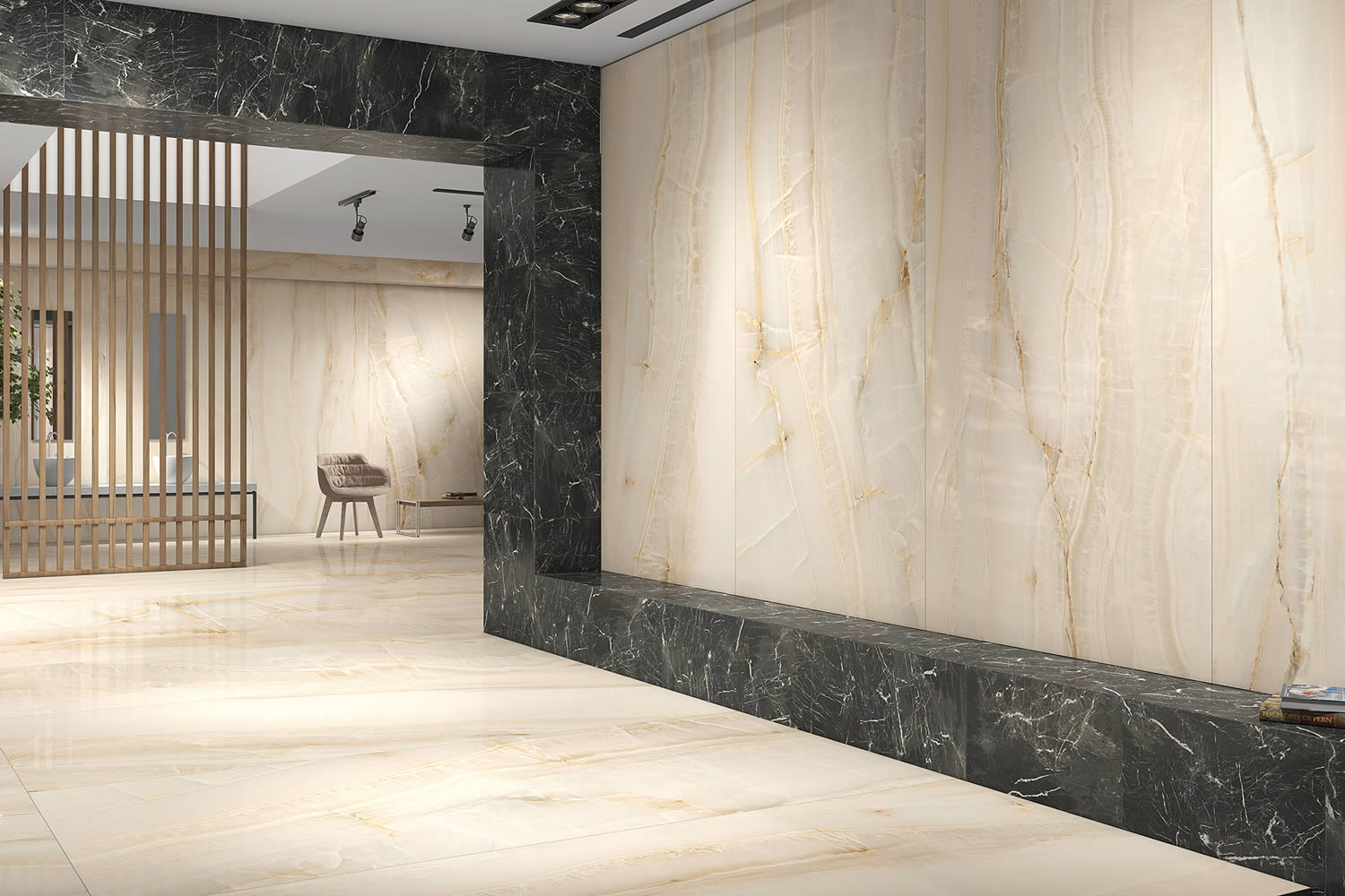 керамогранит soft marble 60x60 серый в интерьере