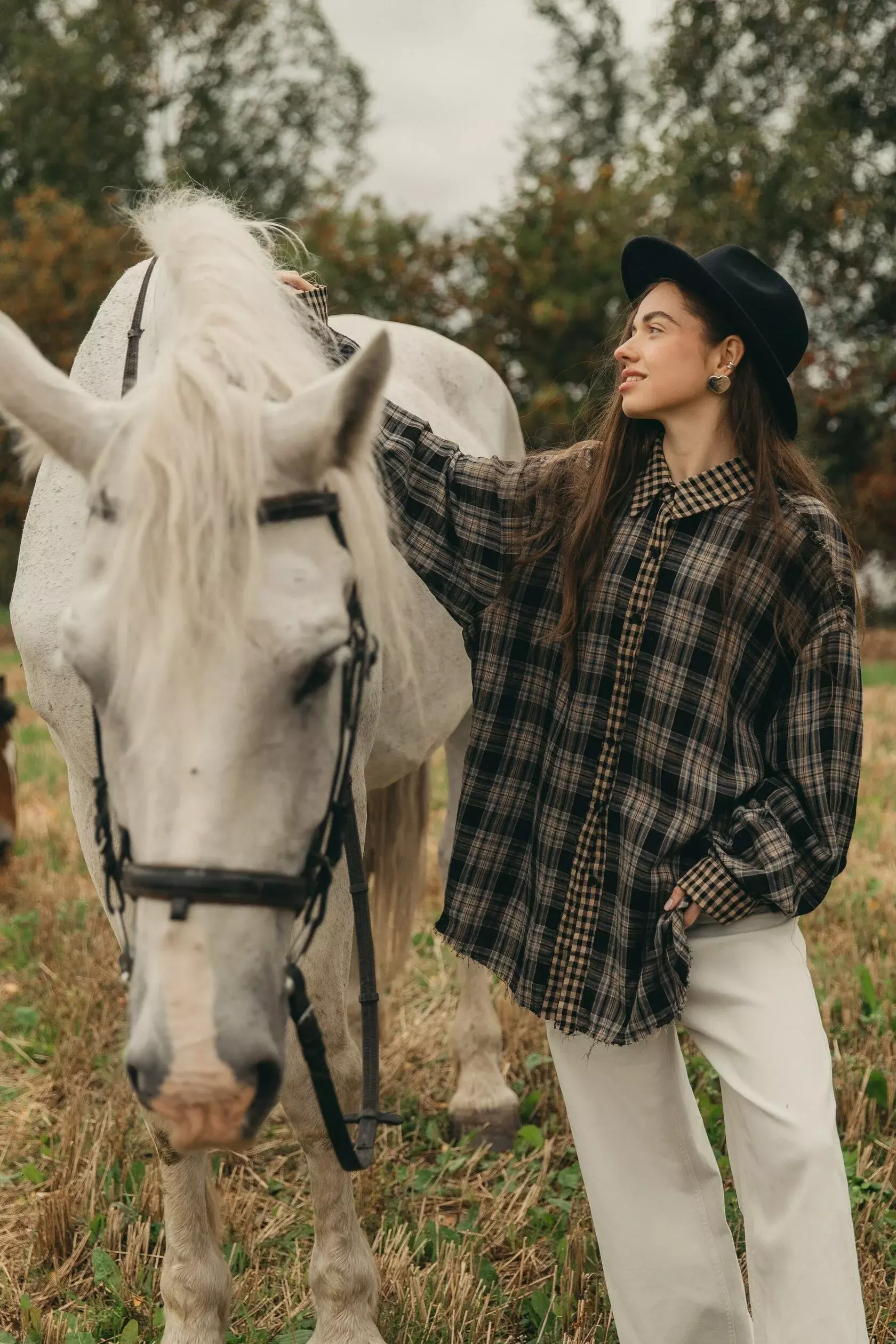 Рубашка в клетку «Слоёная»