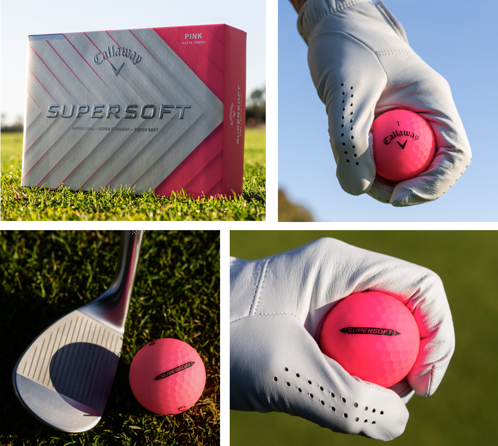CALLAWAY CHROME SUPERSOFT MATTE PINK