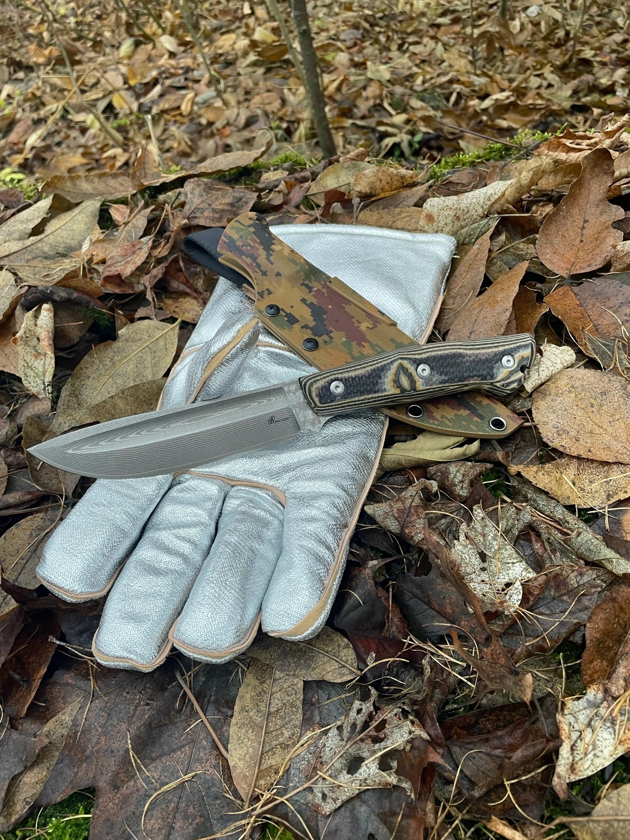 Нож "Сова с доом"