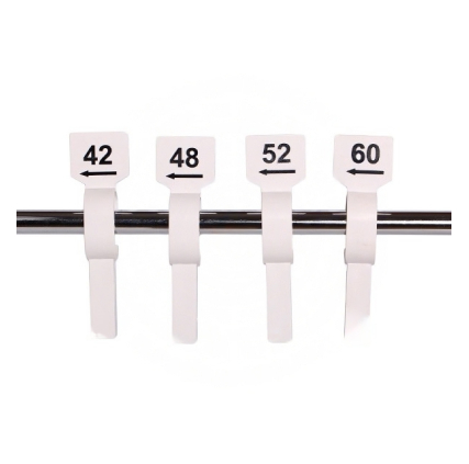 разделители для одежды. размерники для вешалок. пластиковые разграничители для вешалок. разделители для одежды. пластиковые разделители для платьев.