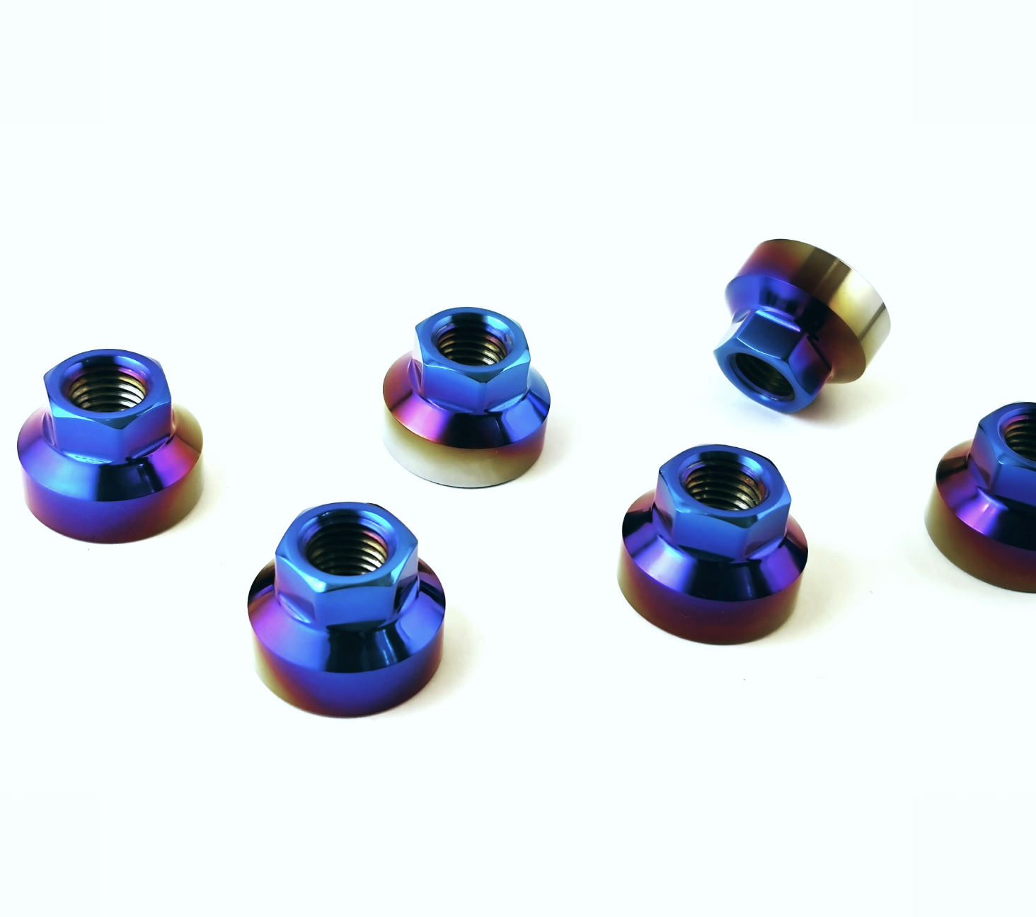 Titanium front strut tower nuts for Lexus RCF/GSF/ISF/IS500