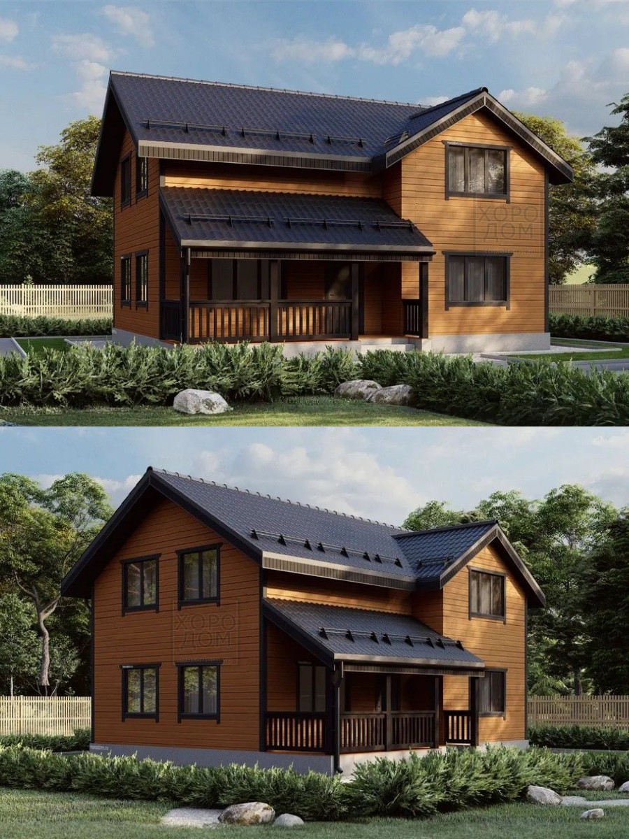 Проект дома 110 м2 / Каркасник / 2 этажа — фото 10