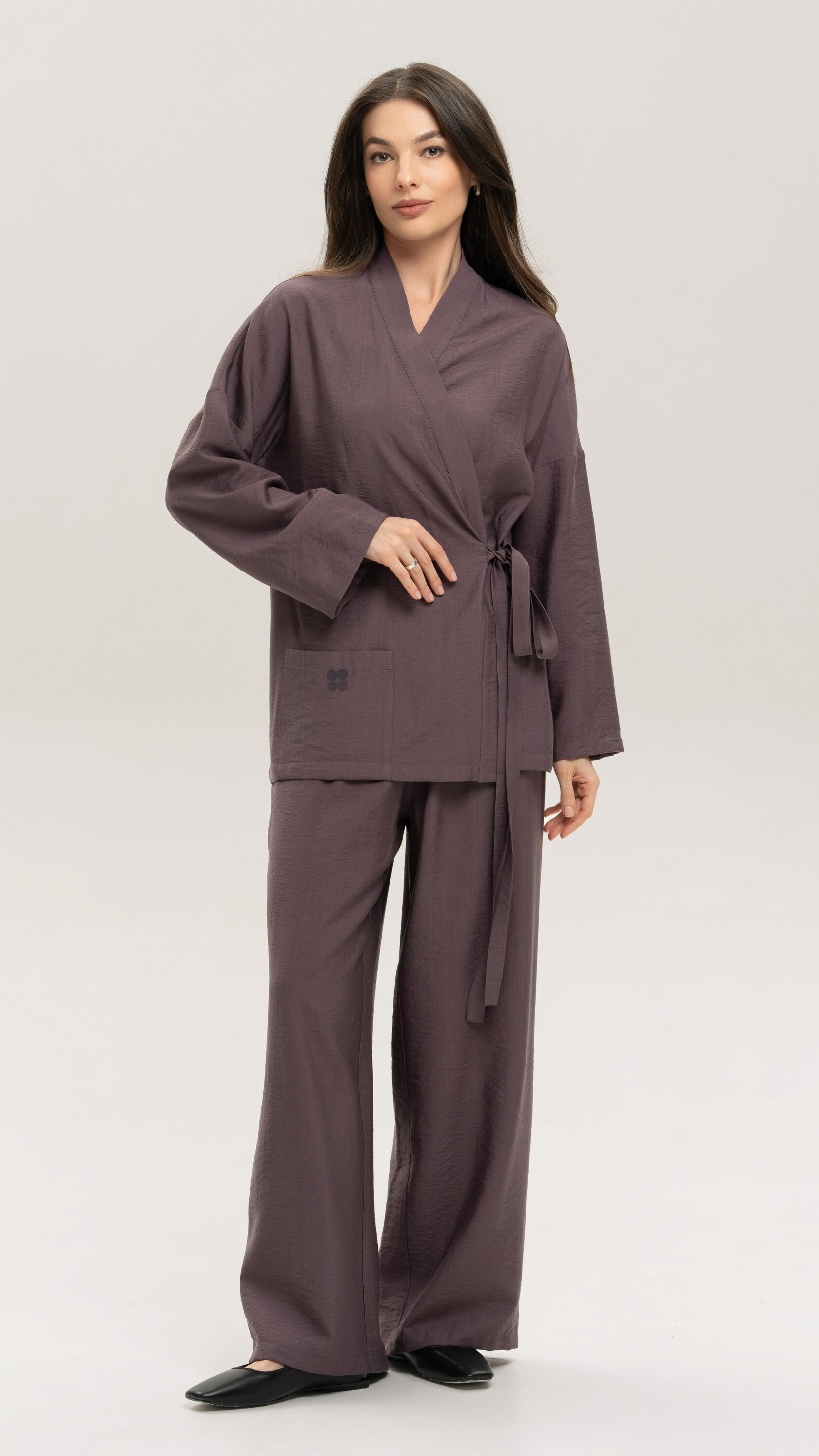 Костюм кимоно с брюками